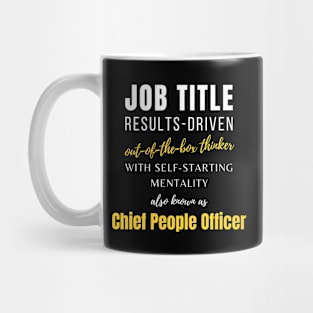 Chief People Officer | Job Punny Office Promotions Co Worker Mug